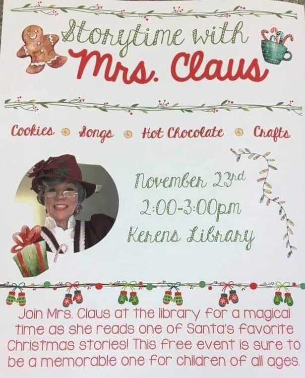 Breakfast with Mrs. Claus Kerens Library